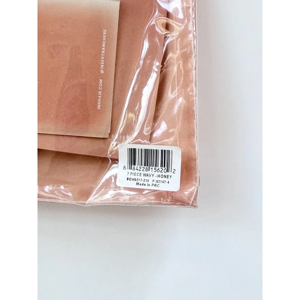 Insert Name Here INH 7pcs WAVY HONEY Clip-in Hair Extensions 24'' NEW Sealed